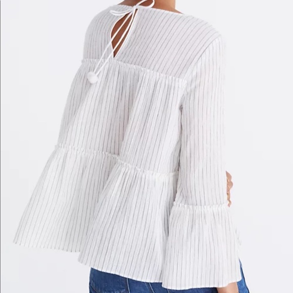 Madewell Tops - Madewell Tiered Haysboro Top Blouse Stripe